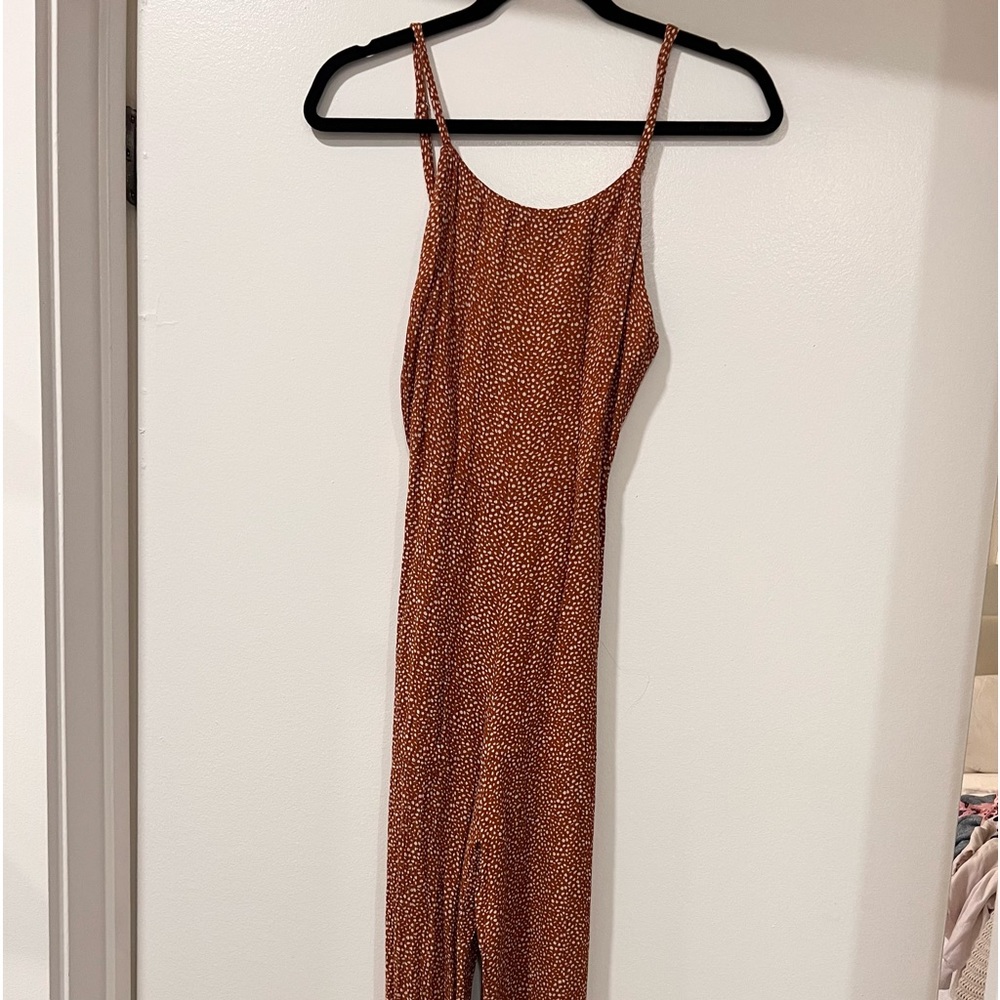 Cotton Candy LA Brown Jumpsuit